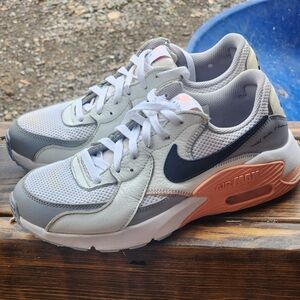 Nike Air Max Sneakers in White and Gray